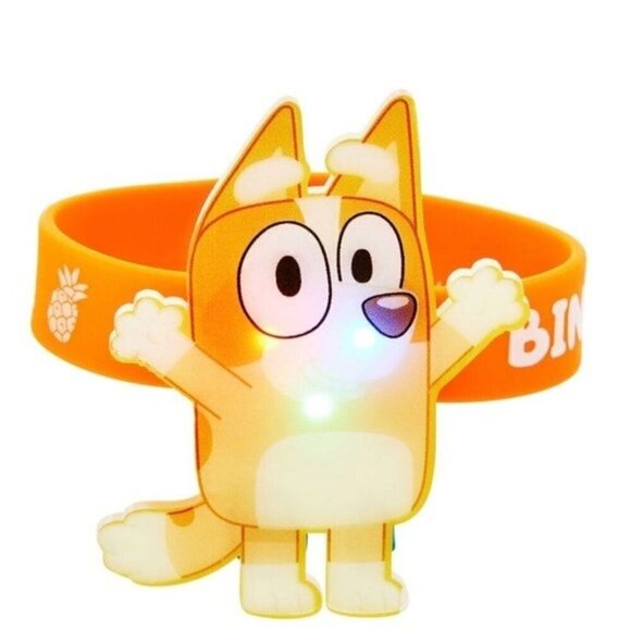 Spirit Halloween Bluey or Bingo Rubber Light-Up Bracelet - Picture 3 of 6